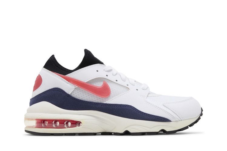 Nike Air Max 93 OG 'Flame Red' — White/Habanero Red-Neutral Indigo-Black