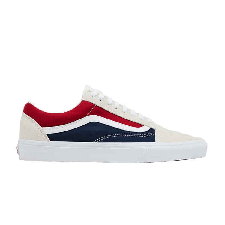 Vans Old Skool 'Retro Block' — White/Red/Blue