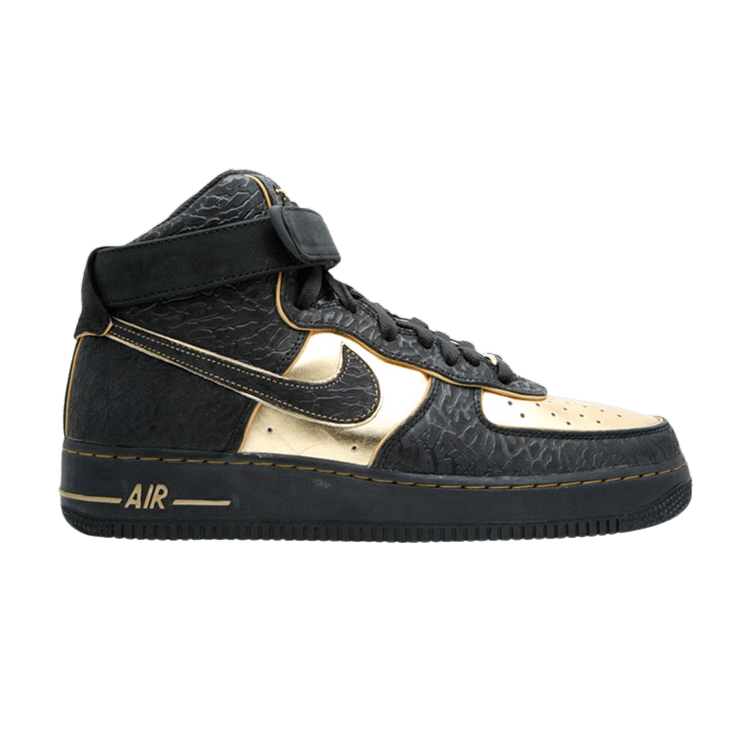 Nike Air Force 1 High Supreme 'Nitro Microphone Underground' — Black/Black/Metallic Gold