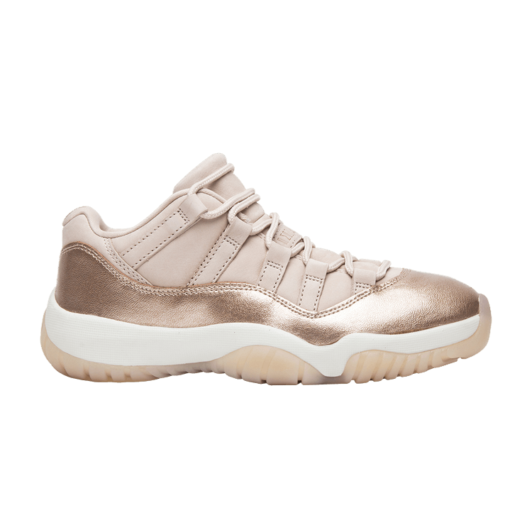 Wmns Air Jordan 11 Retro Low 'Rose Gold' — Sail/Medium Gum Brown-Metallic Red Bronze