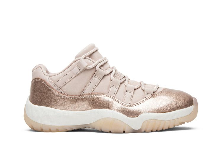 Wmns Air Jordan 11 Retro Low 'Rose Gold' — Sail/Medium Gum Brown-Metallic Red Bronze