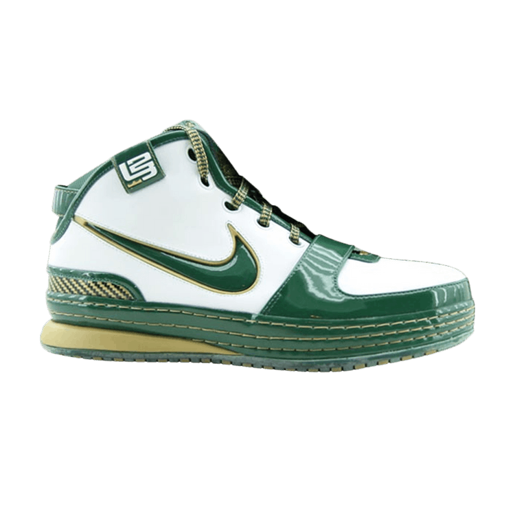Nike Zoom LeBron 6 'SVSM' — White/Dp Frst-Mtllc Gld (Svsm)