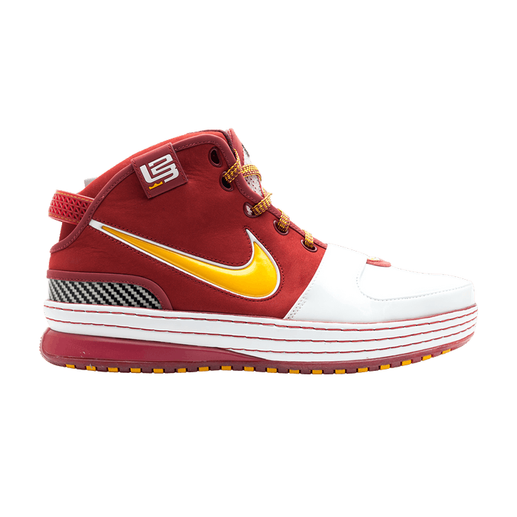 Nike Zoom LeBron 6 — White/Del Sol-Wht-Vrsty Crmsn