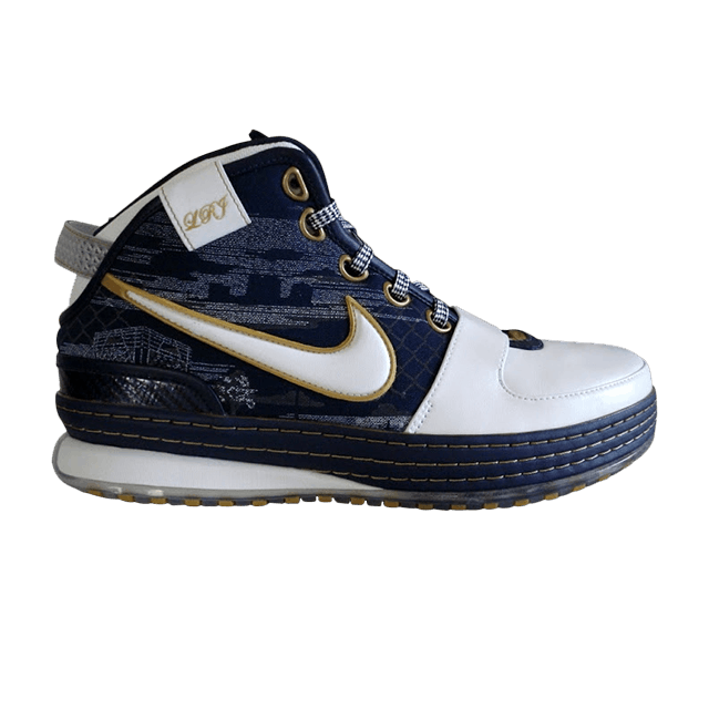 Nike Zoom LeBron 6 'Akron' — Midnight Nvy/Wht-Mtllc G