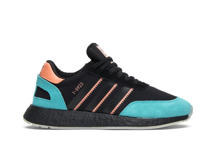 size? x adidas I-5923 'Hawaiian Thunderstorm' — Black/Blue/Coral Pink