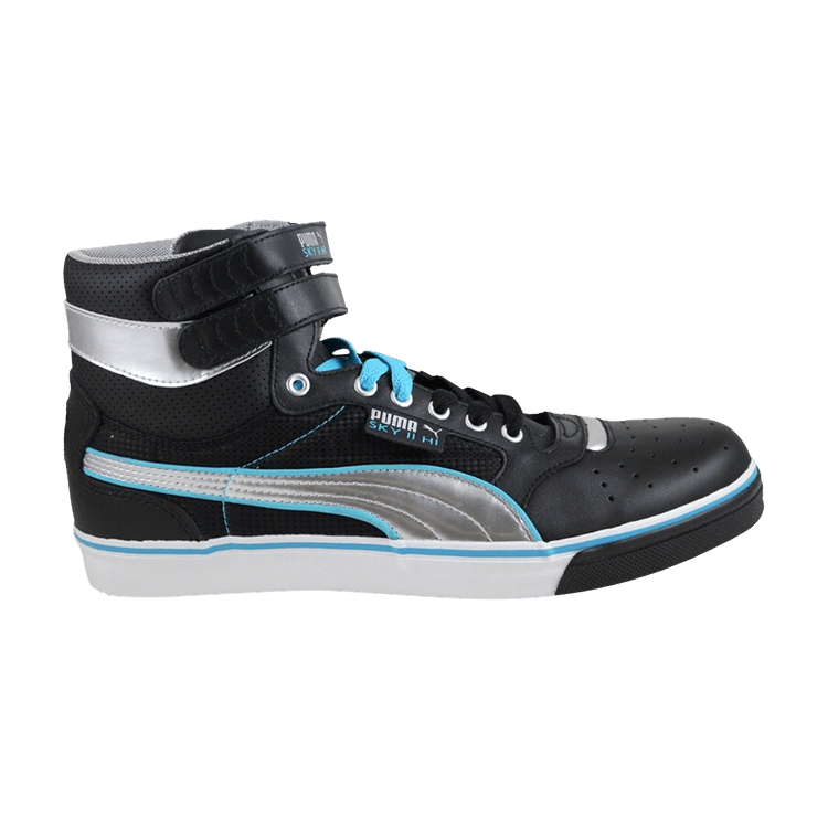 Puma Sky High Vulc LSP 'Black Metallic Silver Blue' — Black/Metallic Silver/Blue Atoll