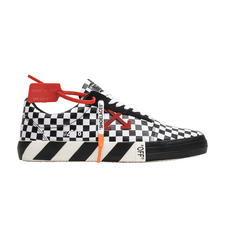 OFF-WHITE Vulc Low Top 'Checkered Black White' — Black/White