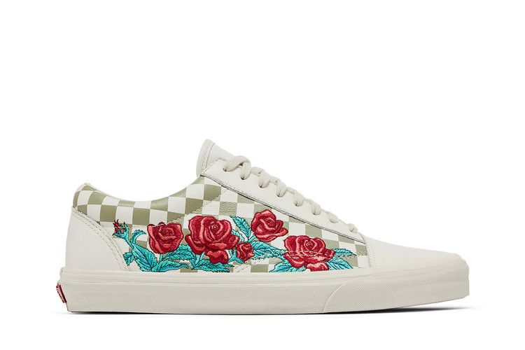 Vans Old Skool DX 'Rose Embroidery' — Marshmallow/Turtledove