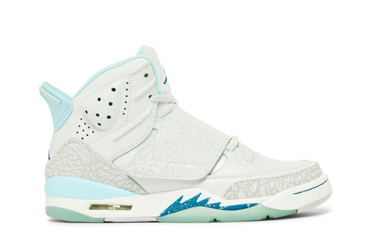 Air Jordan Son Of Mars GS 'Pure Platinum' — Pure Platinum/Green Abyss-Still Blue