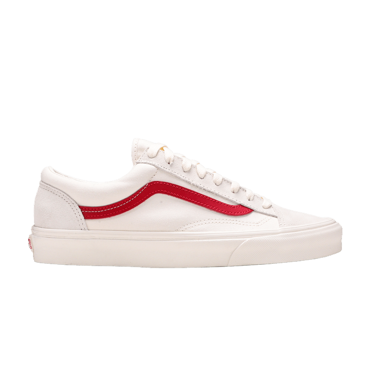 Vans Old Skool Style 36 'Marshmallow' — Marshmallow/Racing Red