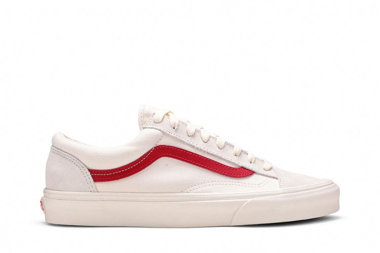 Vans Old Skool Style 36 'Marshmallow' — Marshmallow/Racing Red