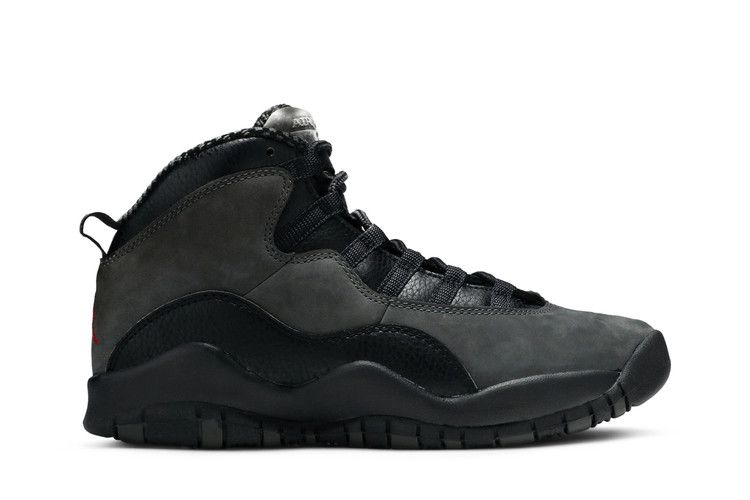 Air Jordan 10 Retro BG 'Dark Shadow' — Dark Shadow/True Red-Black