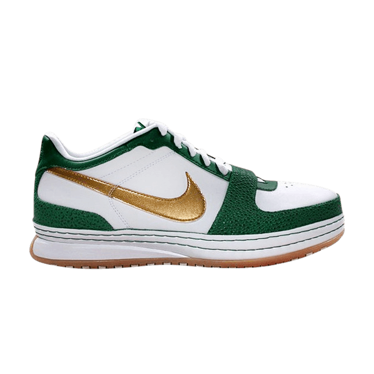 Nike Zoom LeBron 6 Low 'SVSM' — White/Metallic Gold-Pine Green