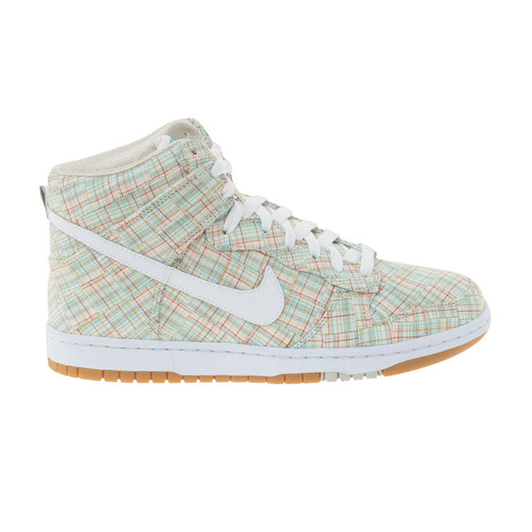 Nike Wmns Dunk High Skinny Supreme 'Patchwork' — Speed Yellow/White/Gum Light Brown