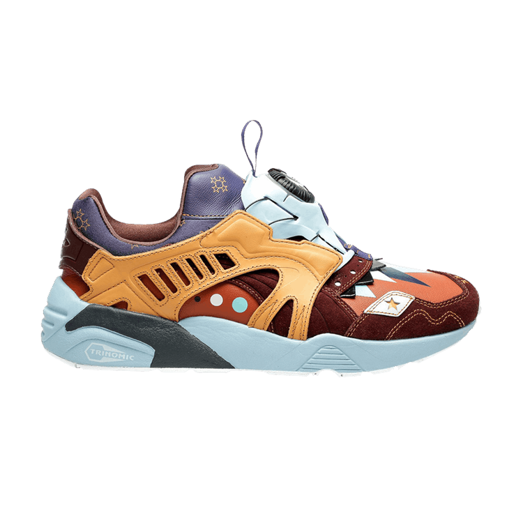 Ojaga Design x Puma Disc Blaze 'Burnt Sienna' — Burnt Sienna/Light Baby Blue/White/Dark Brown/Navy Blue