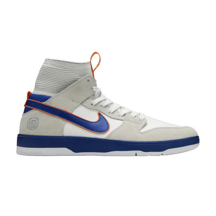Medicom Toy x Nike Zoom Dunk Elite High SB 'Be@rbrick' — White/College Blue