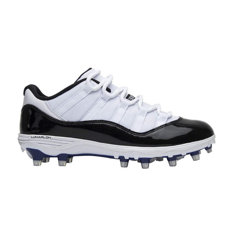 Air Jordan 11 Low TD Cleat 'Concord' — White/Black-Concord