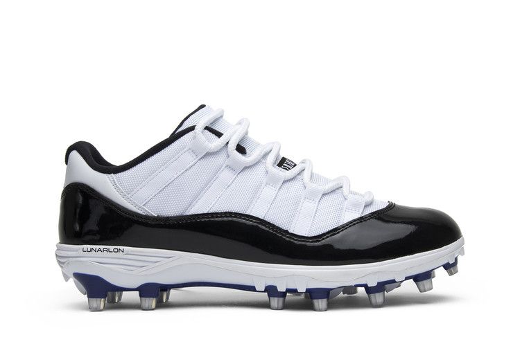 Air Jordan 11 Low TD Cleat 'Concord' — White/Black-Concord