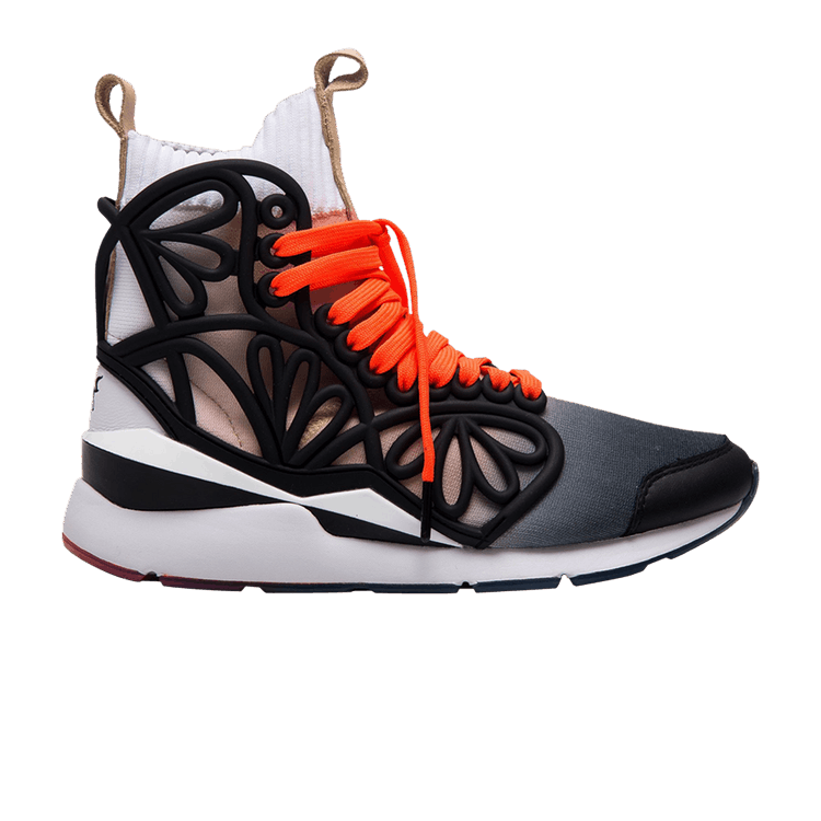 Puma Sophia Webster x Wmns Pearl Cage Mid Fade 'Black Orange' — White/Black