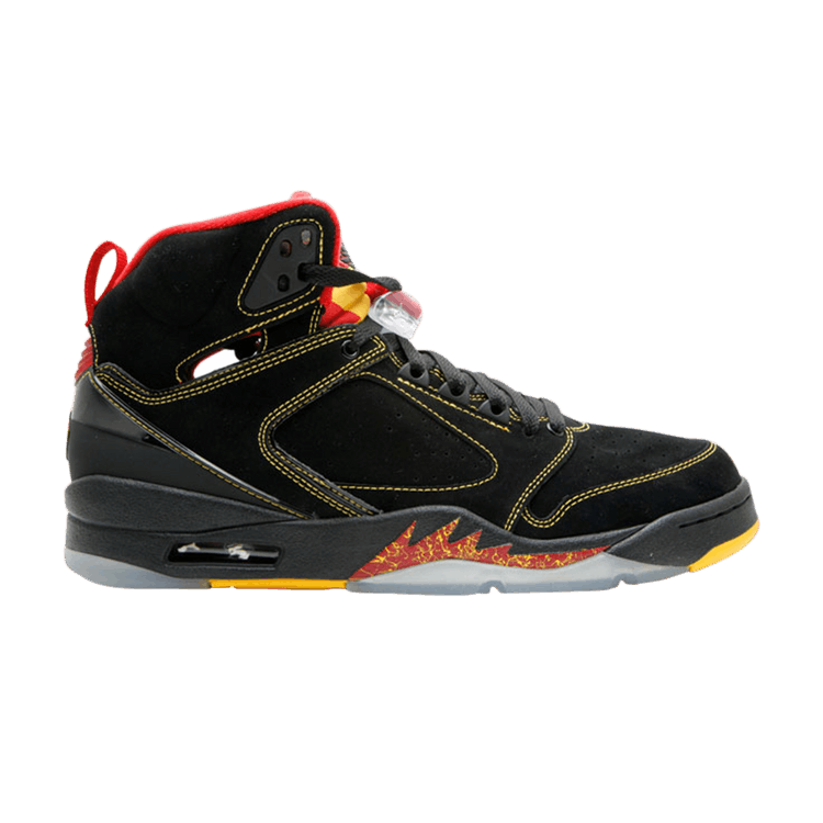 Air Jordan Sixty Plus 'Atlanta Hawks' — black/varsity maize-varsity red