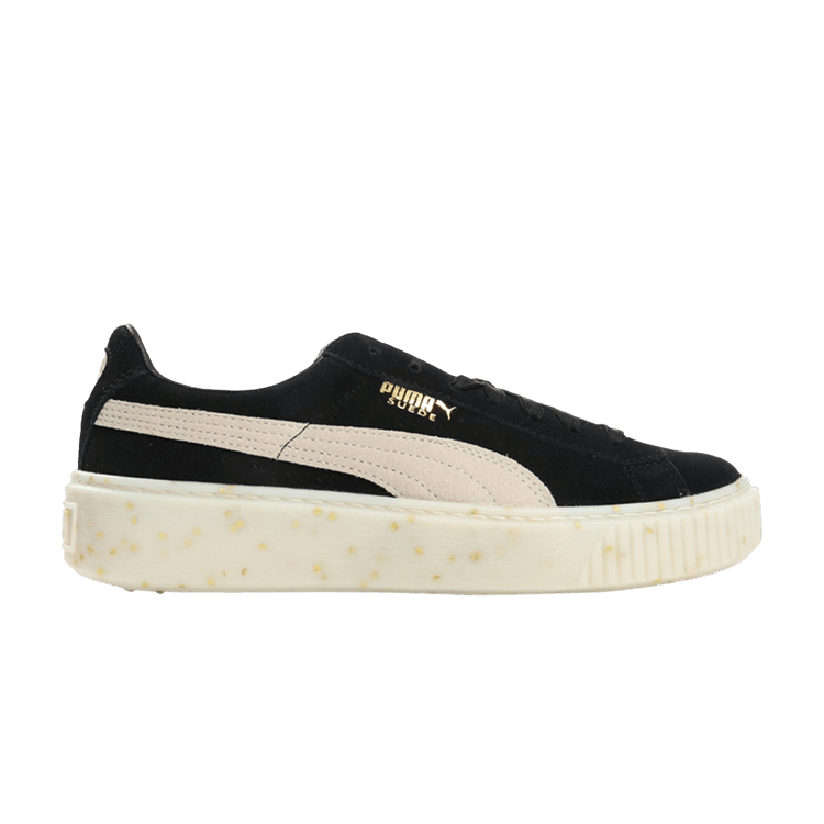 Puma Wmns Suede Platform 'Celebrate - Black Gold' — Black/White/Team Gold