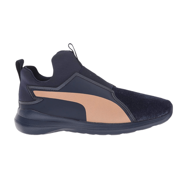 Puma Rebel Mid Athluxe Jr 'Peacoat Dusty Coral' — Peacoat/Dusty Coral