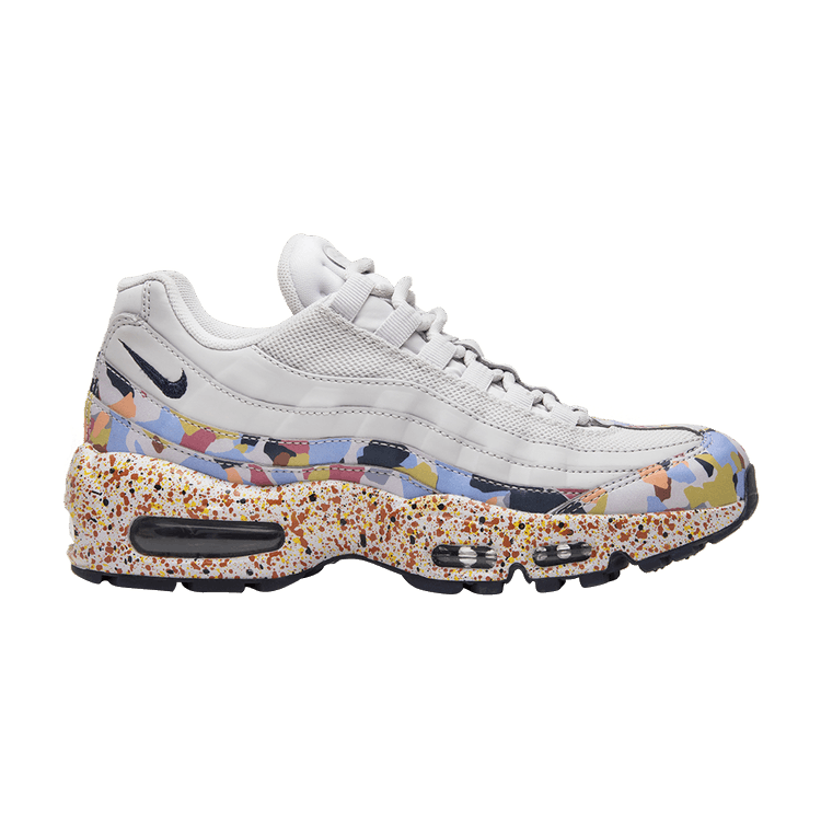 Nike Wmns Air Max 95 SE 'Vast Grey' — Vast Grey/Midnight Navy-Habanero Red