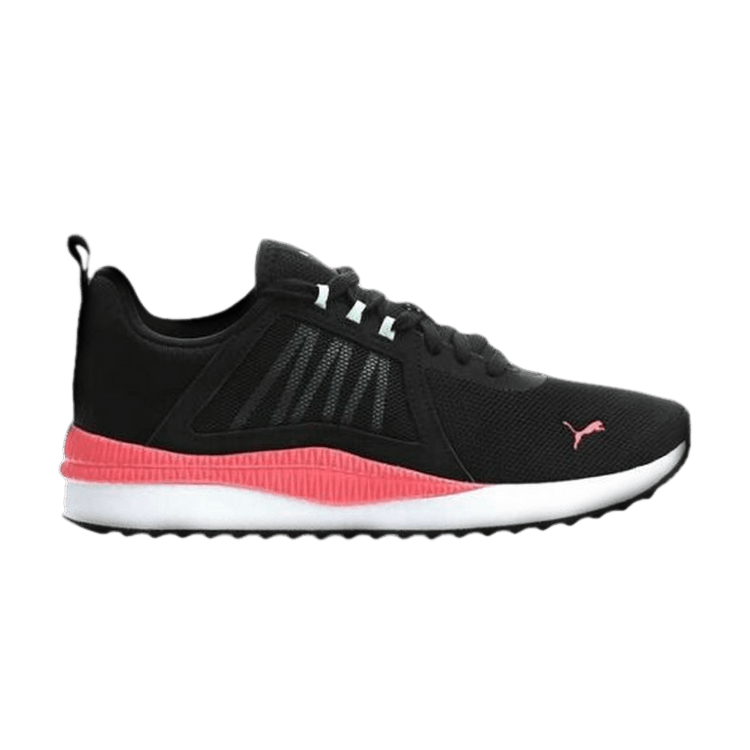 Puma Wmns Pacer Net Cage 'Black Pink' — Black/Pink/White