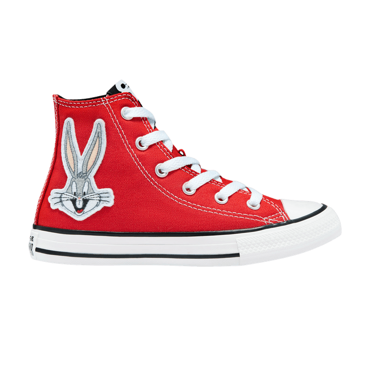 Looney Tunes x Converse Chuck Taylor All Star High PS '80th Anniversary - Bugs Bunny Patch' — Red/White/Black