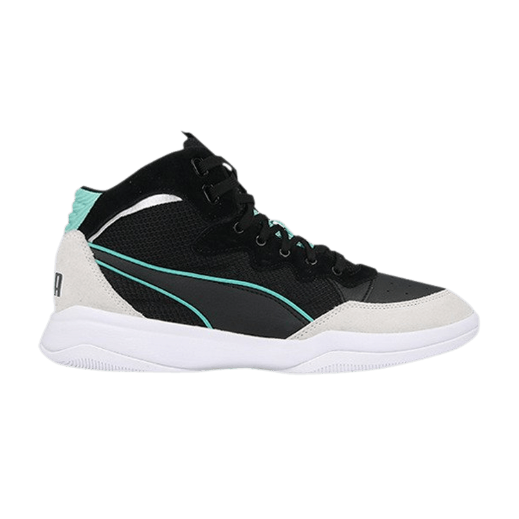 Puma Rebound Playoff 'Black Turquoise' — Black/White/Blue Turquoise