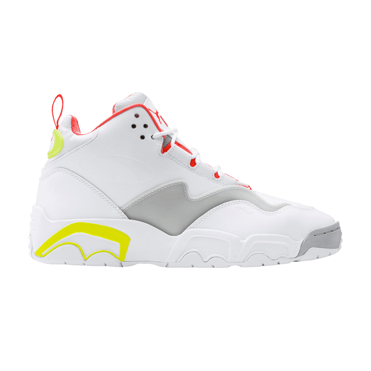 Puma Source Mid 'Buzzer' — White/Yellow Alert/High Rise
