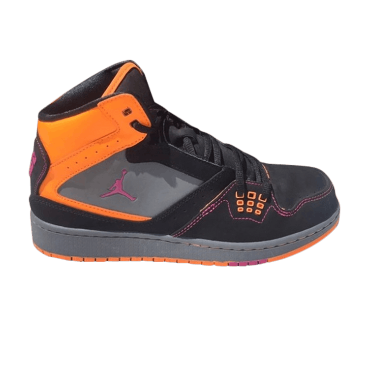 Air Jordan 1 Flight GS 'Black Orange' — Black/Orange-Grey