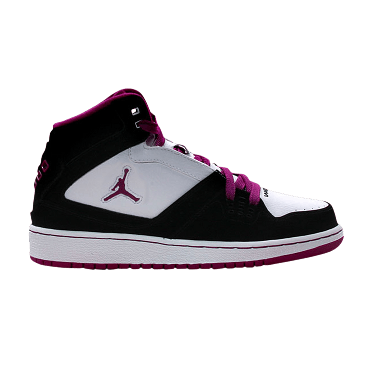 Air Jordan 1 Flight GS 'Black Red Plum' — Black/Red Plum/White