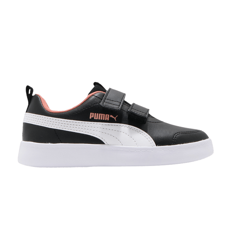 Puma Courtflex v2 V PS 'Black White' — Black/White