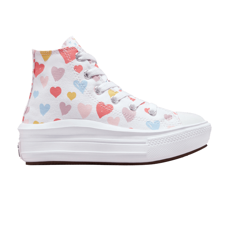 Converse Chuck Taylor All Star Move High PS 'Always On Hearts' — White/White/Pink Salt