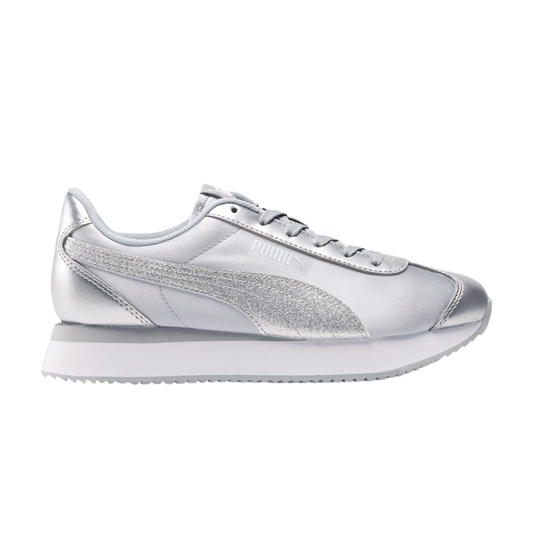 Puma Wmns Turino Stacked 'Silver Glitter' — Silver/Silver