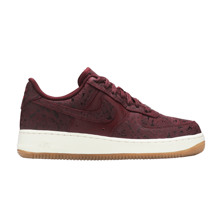 Nike Wmns Air Force 1 '07 Premium Essential 'Paisley Pack' — night maroon/night maroon-sail