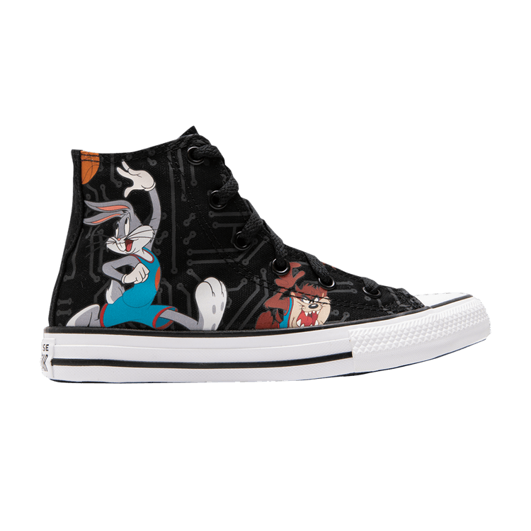 Space Jam x Converse Chuck Taylor All Star High Kids 'Tune Squad' — Black/Multi/White