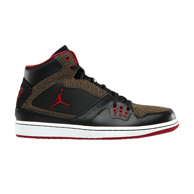 Air Jordan 1 Flight 'Black Red Olive' — Black/True Red/Light Olive/White