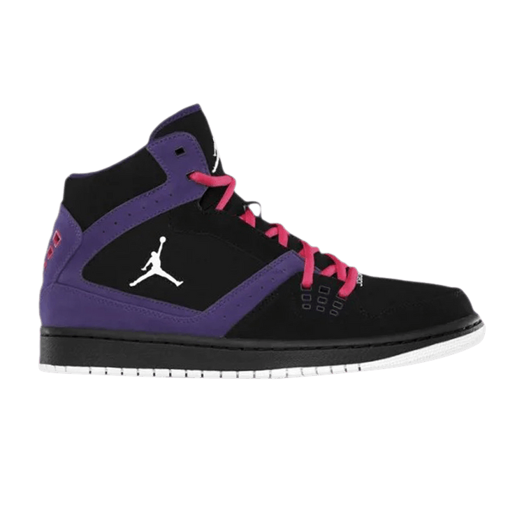 Air Jordan 1 Flight 'Black Club Purple' — Black/White/Club Purple/Spark