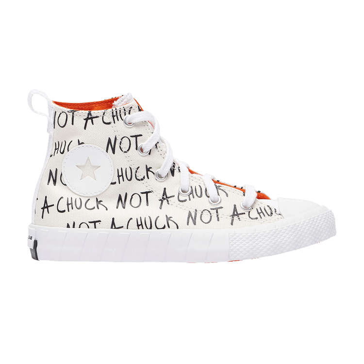 Converse UNT1TL3D High GS 'Not a Chuck - Egret' — Egret/White/Bold Mandarin