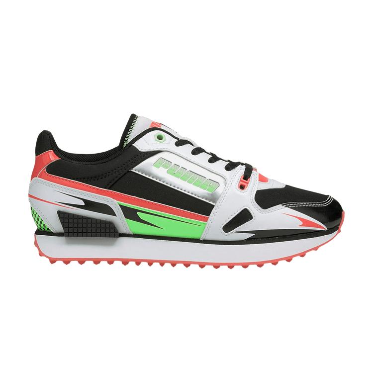 Puma Wmns Mile Rider 'Sunny Getaway - Geo Peach' — Black/Geo Peach/Electro Green