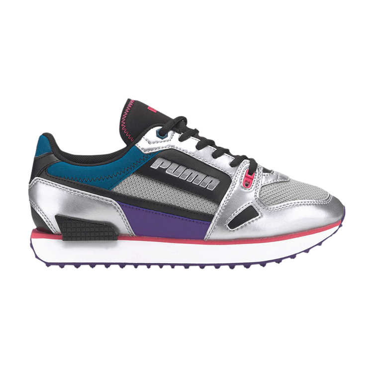 Puma Wmns Mile Rider 'Wonder Galaxy - Black Silver' — Black/Digital Blue