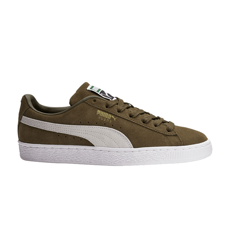 Puma Suede Classic 21 'Dark Olive White' — Dark Olive/White/Team Gold
