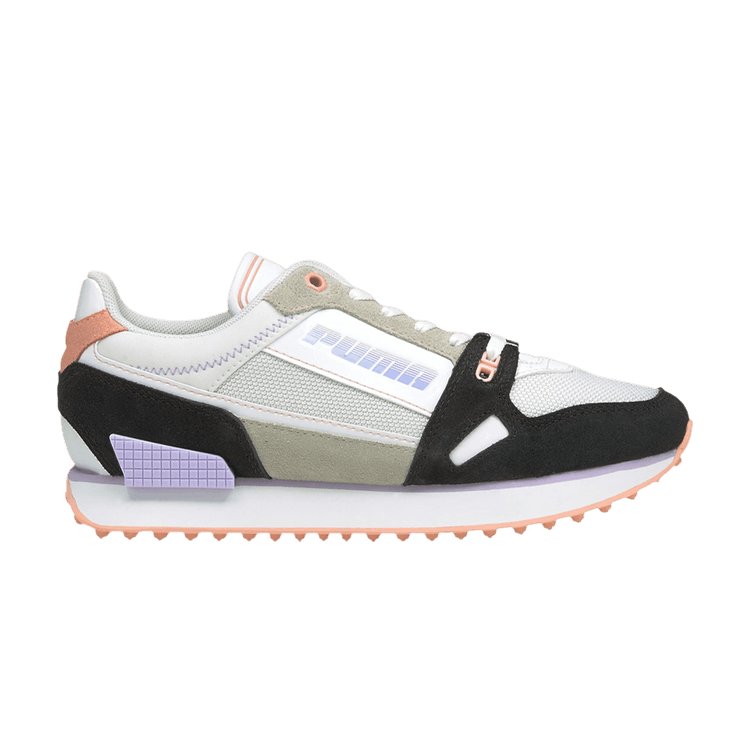 Puma Wmns Mile Rider 'Power Play - White Apricot Blush' — White/Black/Apricot Blush
