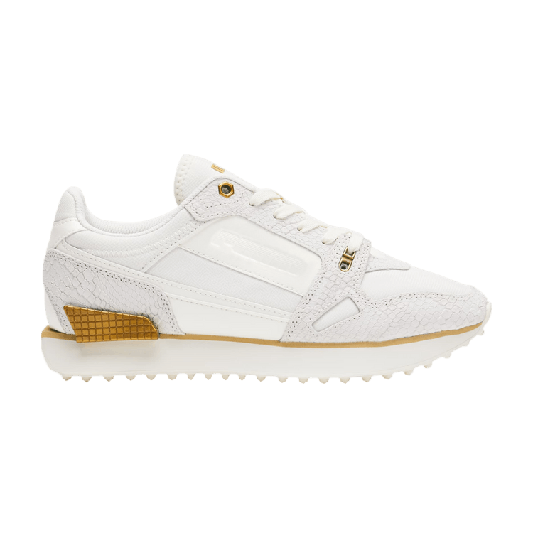 Puma Wmns Mile Rider 'Metallic - White Snakeskin' — Marshmallow/Team Gold