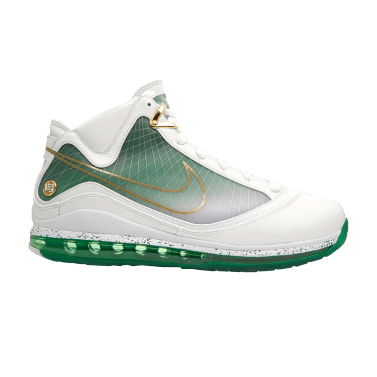 Nike Air Max LeBron 7 'New York City' — Wht/Wht-Mtllc Ggld-Grg Grn (Nyc)