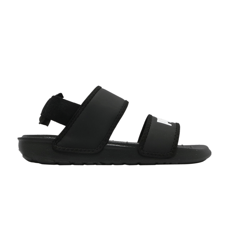 Puma Soft Sandal Little Kid 'Black White' — Black/White