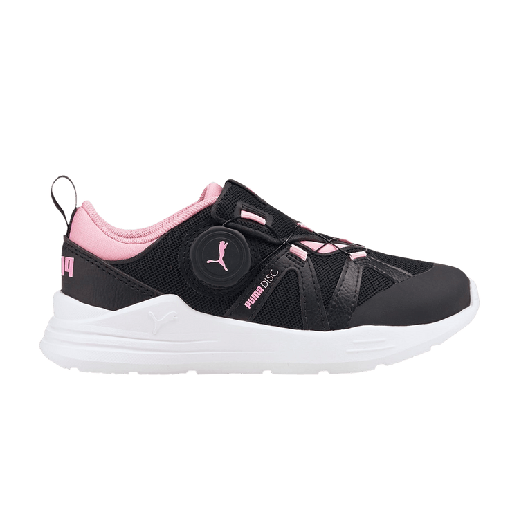 Puma Wired Run Disc Little Kid 'Black Prism Pink' — Black/Prism Pink
