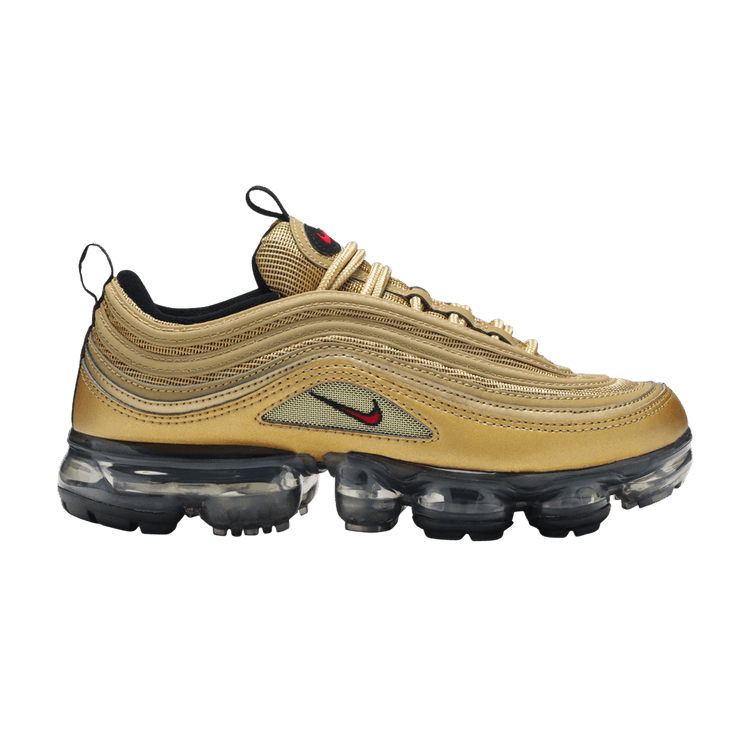 Nike Air VaporMax 97 GS 'Metallic Gold' — Metallic Gold/Varsity Red